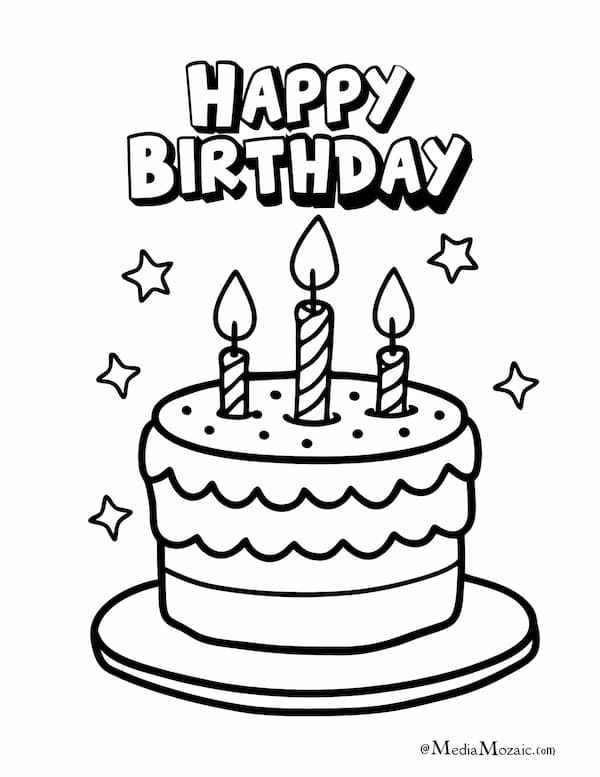 Happy Birthday Coloring Pages For All Ages(16 Free Printables) 2 Happy birthday message with a birthday cake with candles colouring page, happy birthday colouring pages for all ages,printable birthday coloring cards, happy birthday colouring in pages, colouring pages happy birthday, birthday coloring pages for free, happy birthday mommy coloring pages, free coloring pages for birthdays, happy birthday coloring pages for mom, free happy birthday coloring pages, happy birthday coloring pages free, happy birthday mom colouring pages