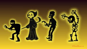 30+ Spooky & Cute Halloween Backgrounds | Halloween Background Pictures 12 scary ghosts and skeleton halloween backgrounds,