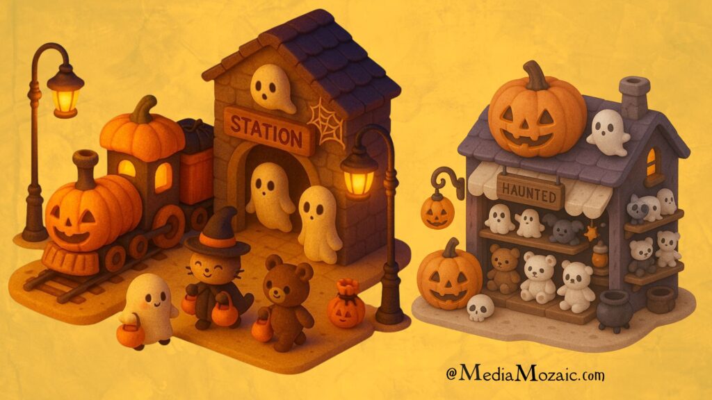 Cute 3D Isometric Halloween Illustrations You’ll Want to Save 🎃 2 halloween 3d illustrations