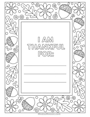 Free Printable Thanksgiving Coloring Pages for kids & Adults 2 i am thankful thanksgiving coloring pages,