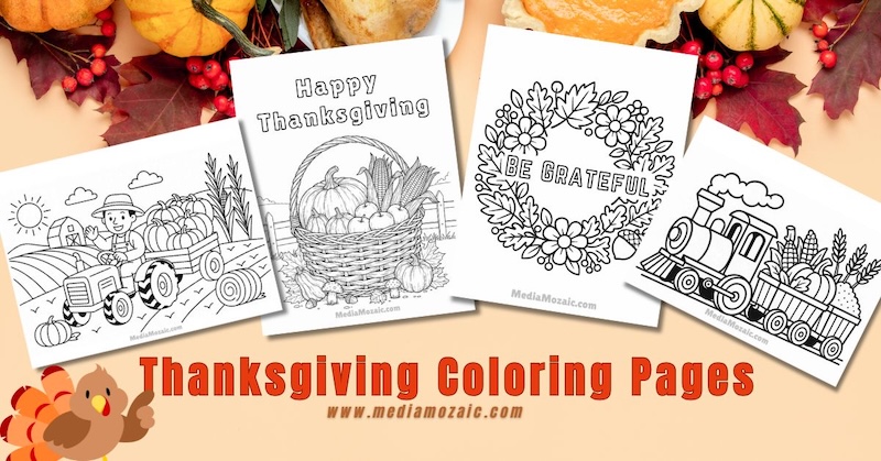 Free Printable Thanksgiving Coloring Pages for kids & Adults 12 Free Printable Thanksgiving Coloring Pages for kids & Adults