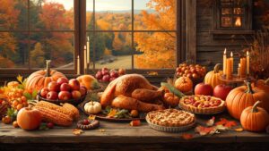 17 Stunning Thanksgiving Desktop Backgrounds in HD for a Cozy Fall Screen 11 Rustic Thanksgiving dinner table with roast turkey, pumpkins, pies, and candles,thanksgiving wallpapers desktop hd, thanksgiving wallpapers desktop 4k, thanksgiving wallpapers desktop 5k, thanksgiving wallpapers desktop 8k, thanksgiving wallpapers desktop full hd, thanksgiving wallpapers desktop ultra hd, thanksgiving wallpapers desktop free download, thanksgiving wallpapers desktop hd background, thanksgiving wallpapers desktop image download, high resolution thanksgiving wallpapers desktop