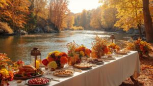 17 Stunning Thanksgiving Desktop Backgrounds in HD for a Cozy Fall Screen 12 Outdoor farmhouse table with turkey, pies, pumpkins for Thanksgiving,thanksgiving wallpapers desktop hd, thanksgiving wallpapers desktop 4k, thanksgiving wallpapers desktop 5k, thanksgiving wallpapers desktop 8k, thanksgiving wallpapers desktop full hd, thanksgiving wallpapers desktop ultra hd, thanksgiving wallpapers desktop free download, thanksgiving wallpapers desktop hd background, thanksgiving wallpapers desktop image download, high resolution thanksgiving wallpapers desktop